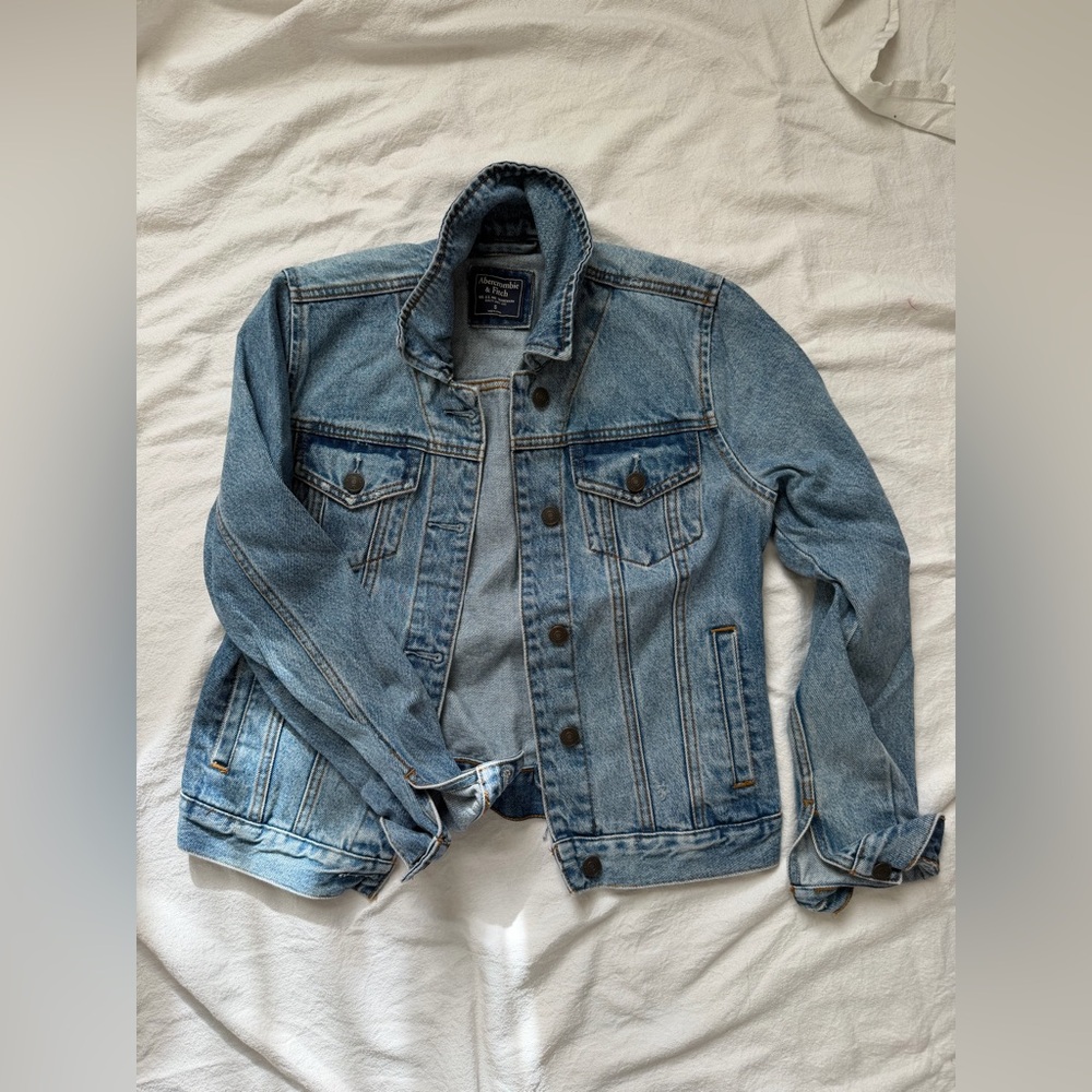Abercrombie & Fitch Light Blue Denim Jacket